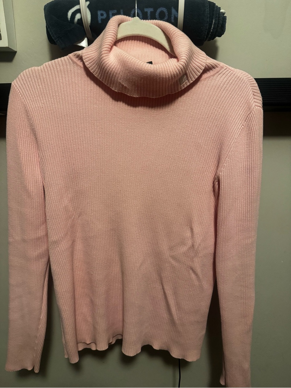 Ralph Lauren Pink Ribbed Turtleneck Sweater